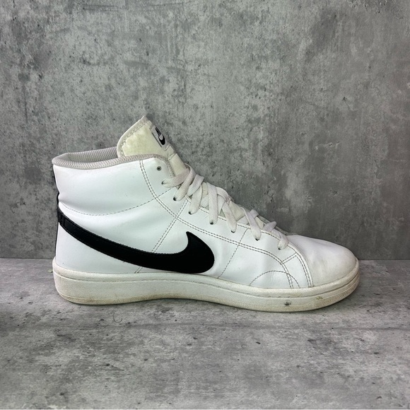 Nike Court Royale 2 Mid Sneakers CQ9179-100 Mens sz 9.5 - white/black - Picture 3 of 6